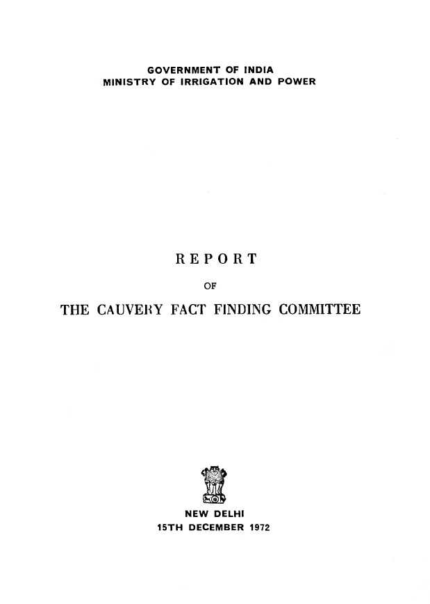 Report of the Cauvery Fact Finding Committee (1972)